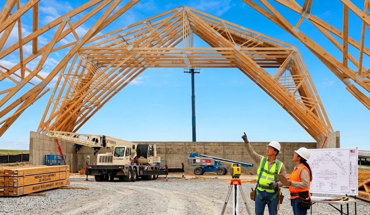 Engineered roof trusses for Plano construction projects