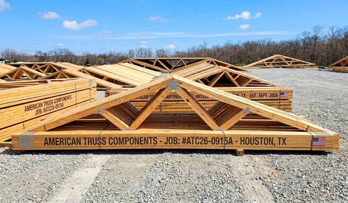 Engineered roof trusses for Plano construction projects