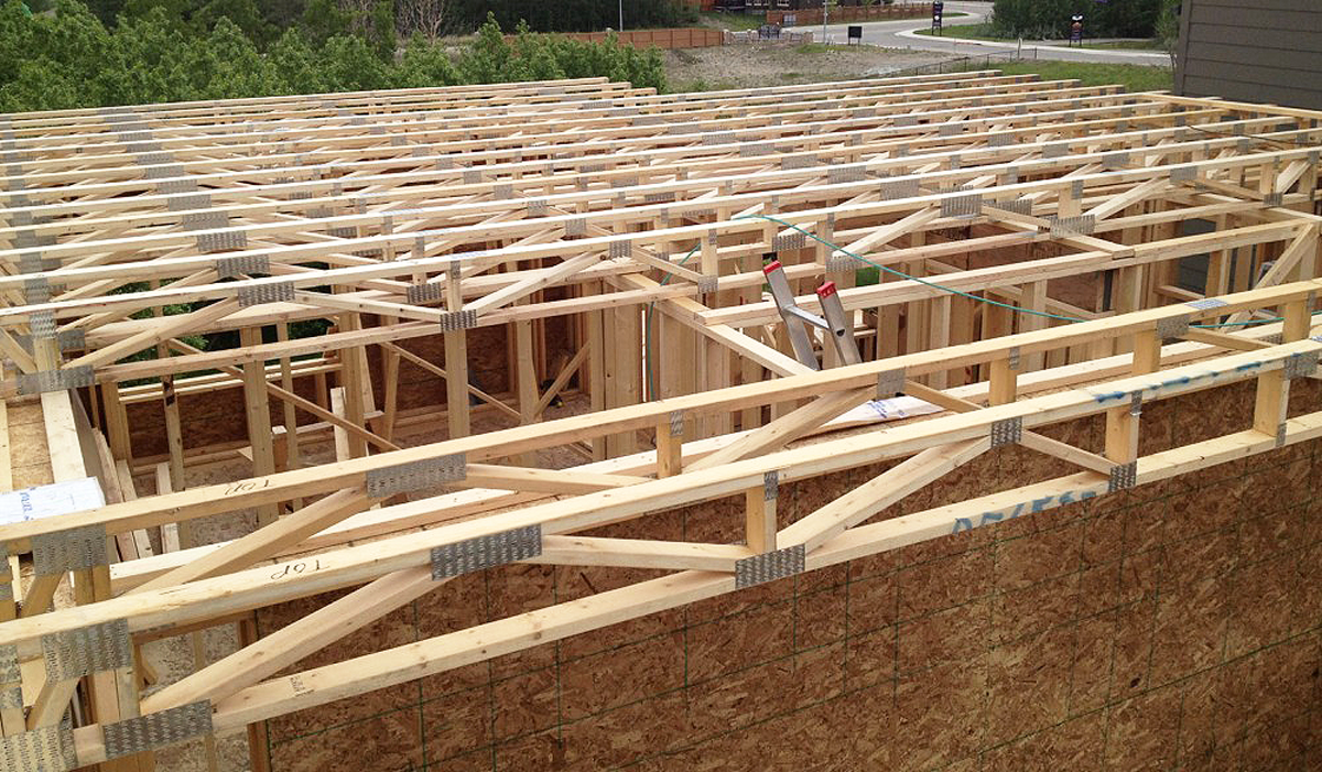 Open-web floor trusses for structural floor systems